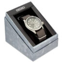 Seiko 5 Sports Automatic Grey Dial Grey Nylon Strap Watch for Men - SRPE61K1